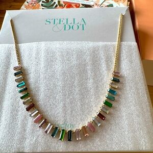 Stella & Dot Ombre Baguette Necklace NEW